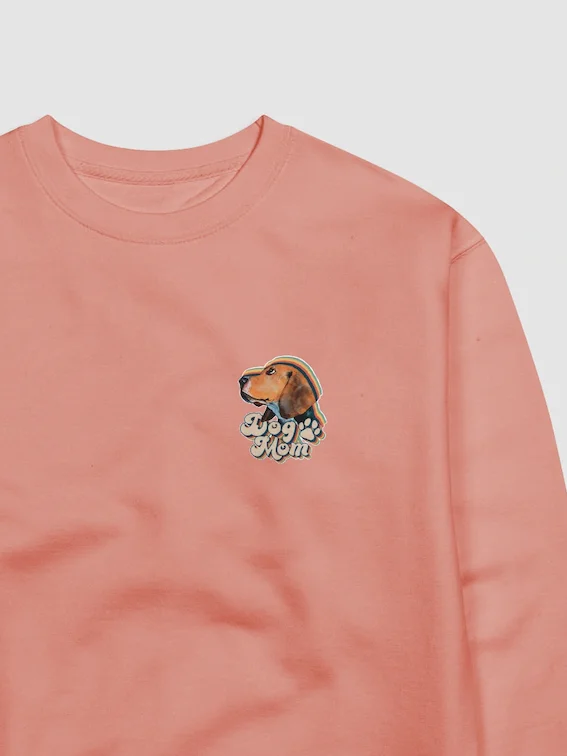 Beagle Dog Mom Sweatshirt All colors Small print product image (5)
