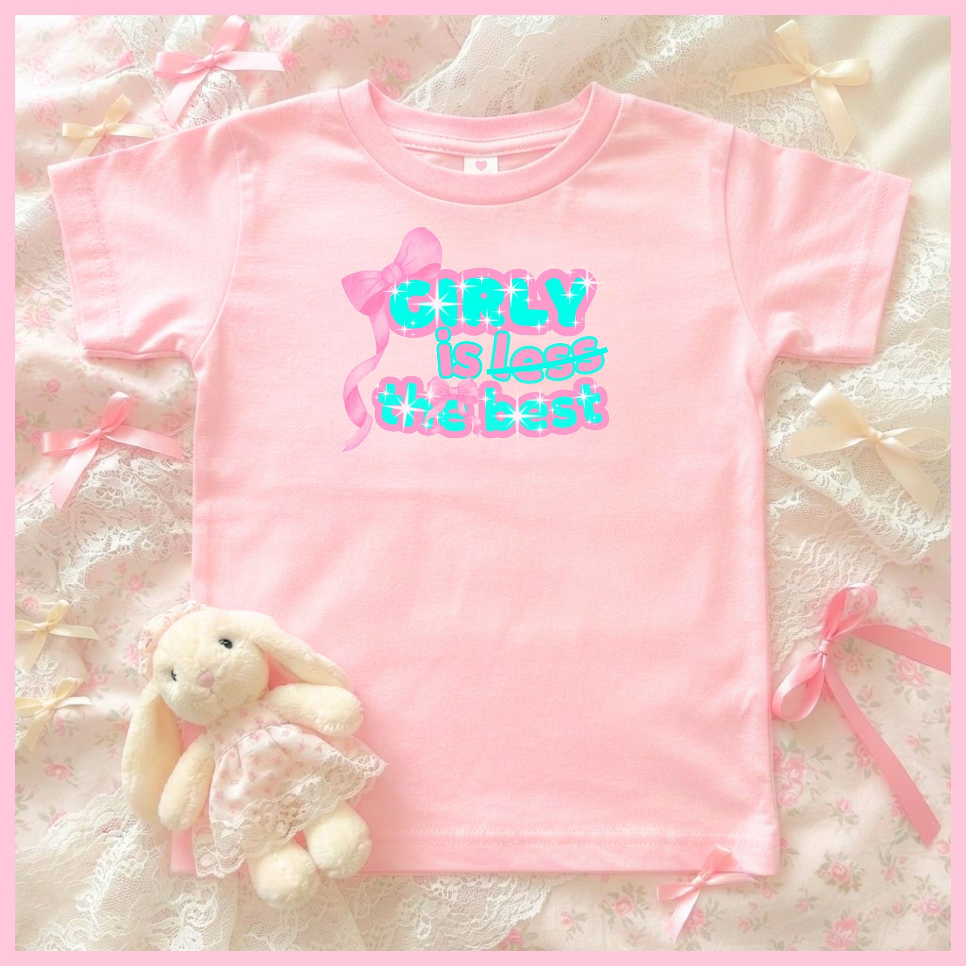 GIRLY is THE BEST🩷Super Soft🪽T-shirt🩷 product image (1)
