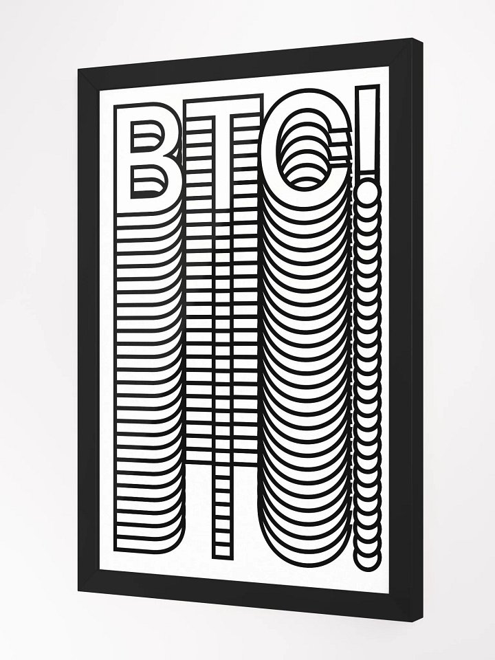 BTC! Stacks Poster [framed] product image (2)