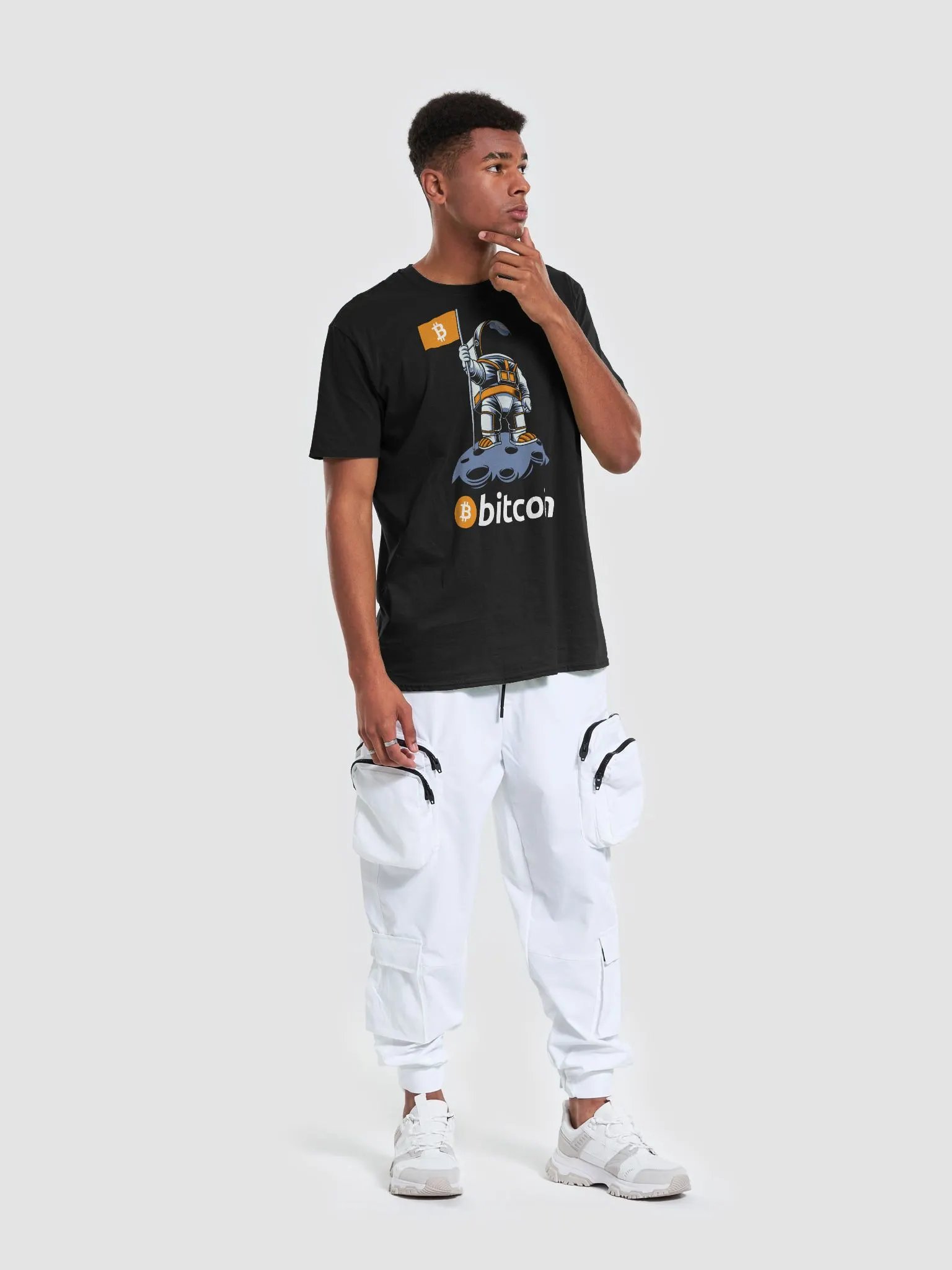Moon Mission Bitcoin Explorer T-Shirt product image (2)