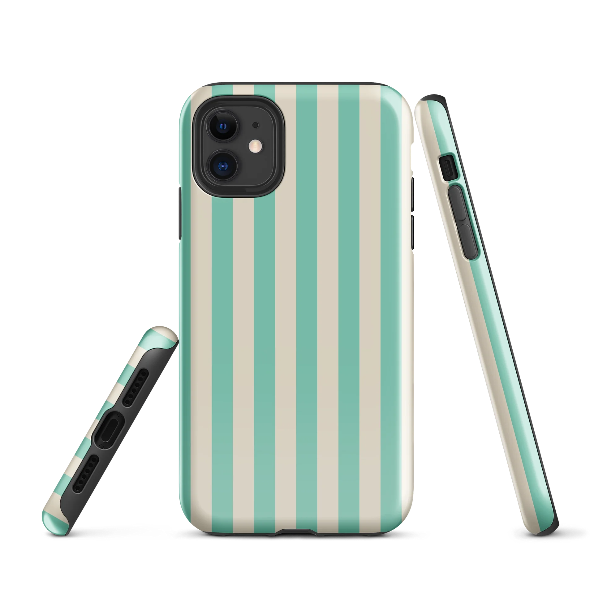 Boardwalk Teal Stripe iPhone Case product image (1)