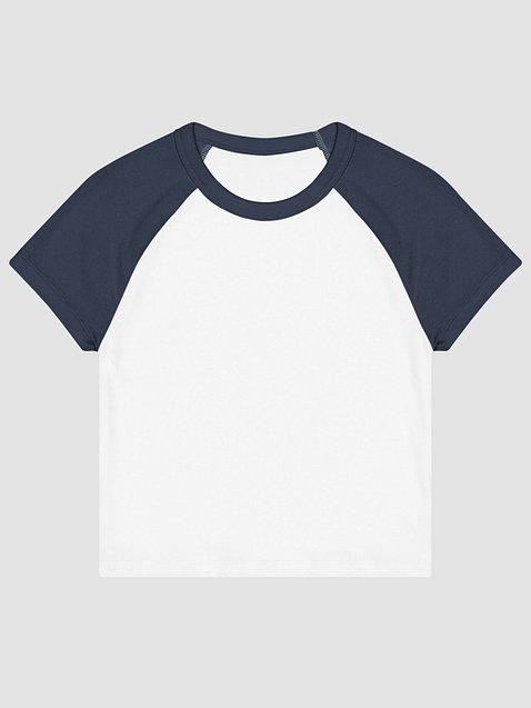 Photo showing Bella+Canvas Women's Micro Rib Raglan Baby Tee