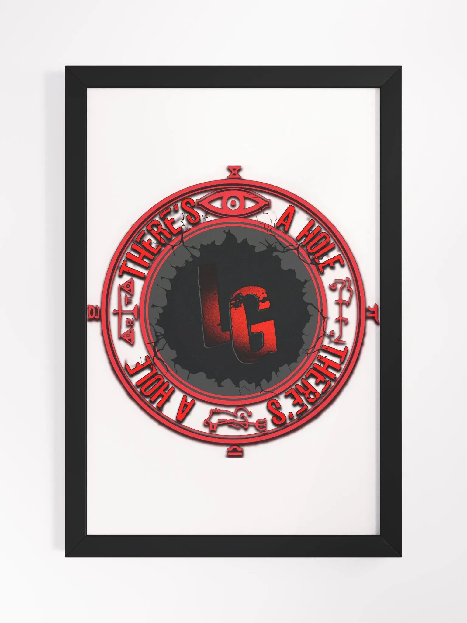 Framed Matte Poster There's A Hole product image (1)