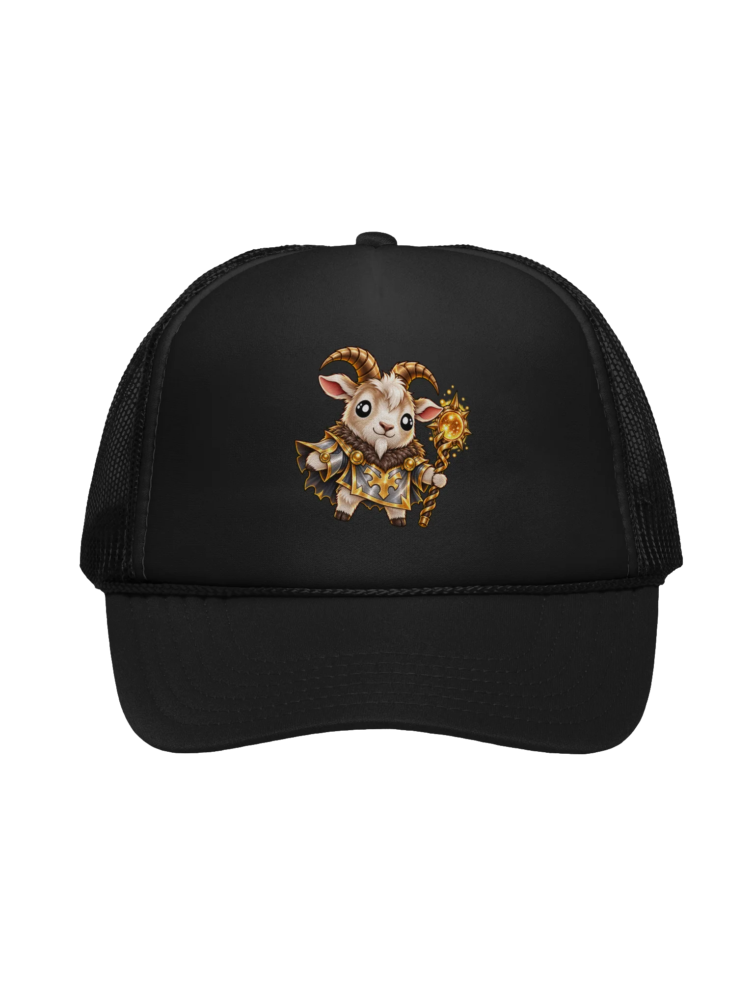 SPRITEFEST "Mythical Goat Sprite" Black FOAM Trucker Snapback Hat product image (1)