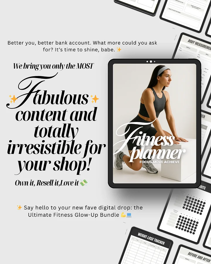 Ultimate Fitness Bundle , 9 Wellness Guides | MRR PLR Bundle product image (2)