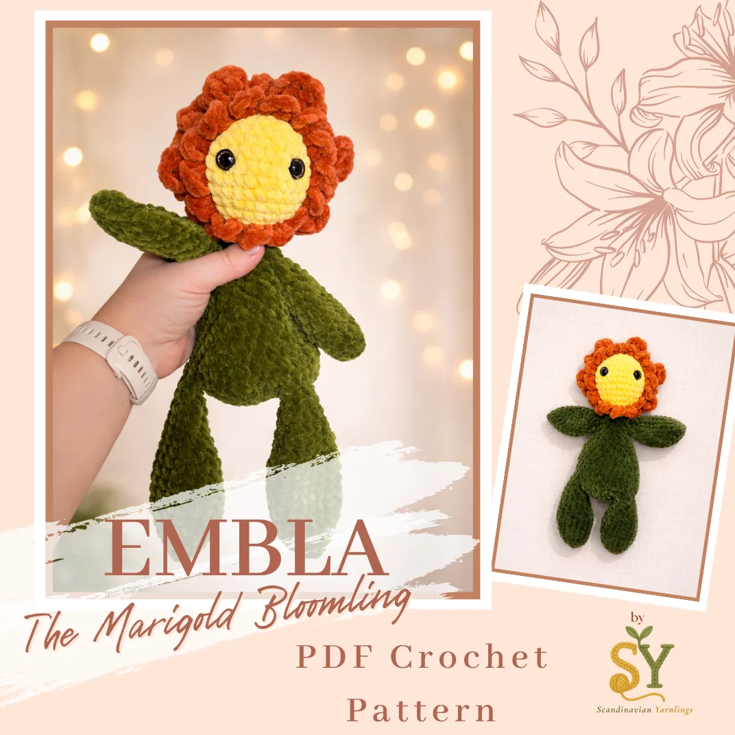 Crochet Pattern: Embla the Marigold Bloomling PDF product image (1)