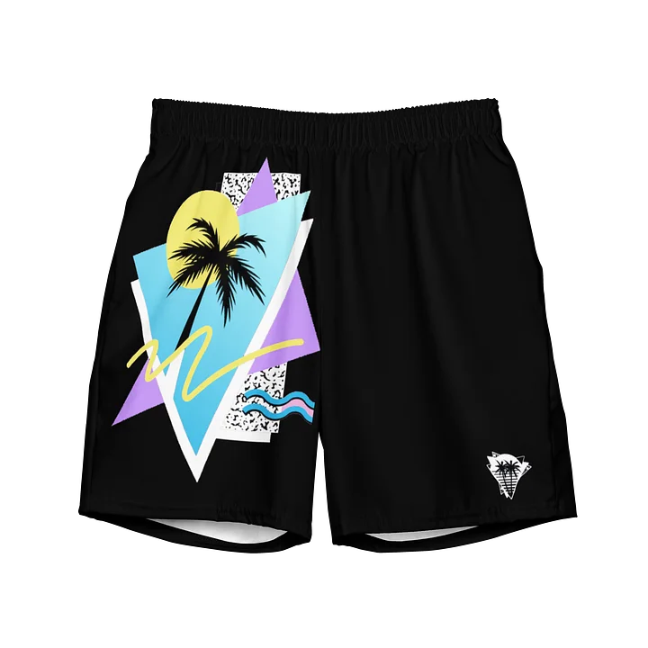 80s 90s PASTEL SURFBOARD SHORT SWIM TRUNKS product image (1)