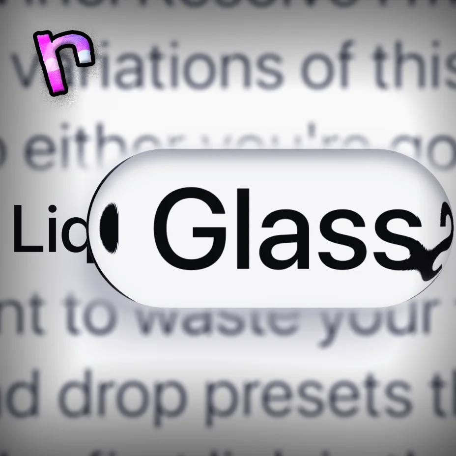 Liquid Glass Preset - Drag & Drop product image (1)