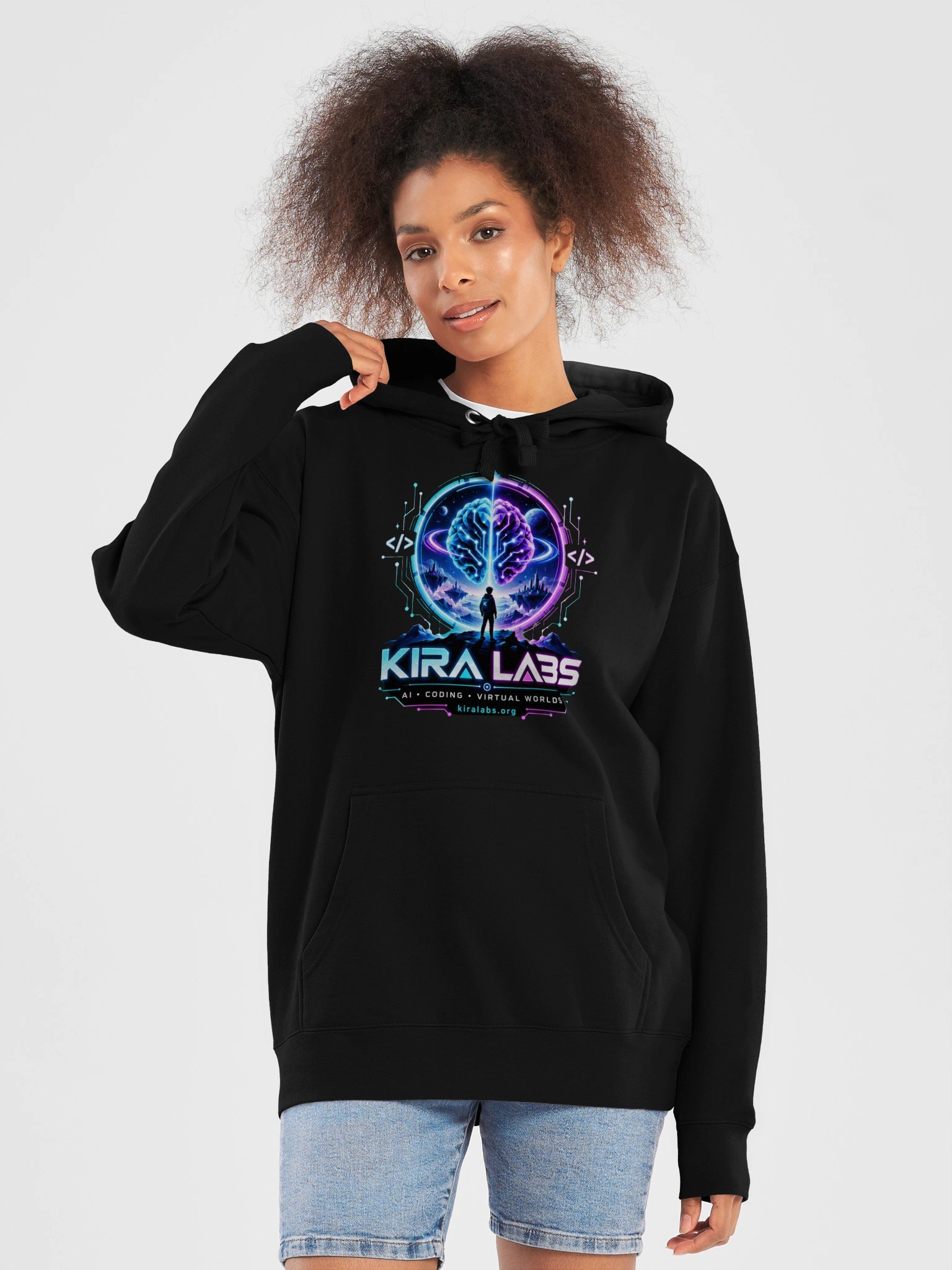 Kira Labs AI Coding Virtual Worlds Hoodie product image (5)