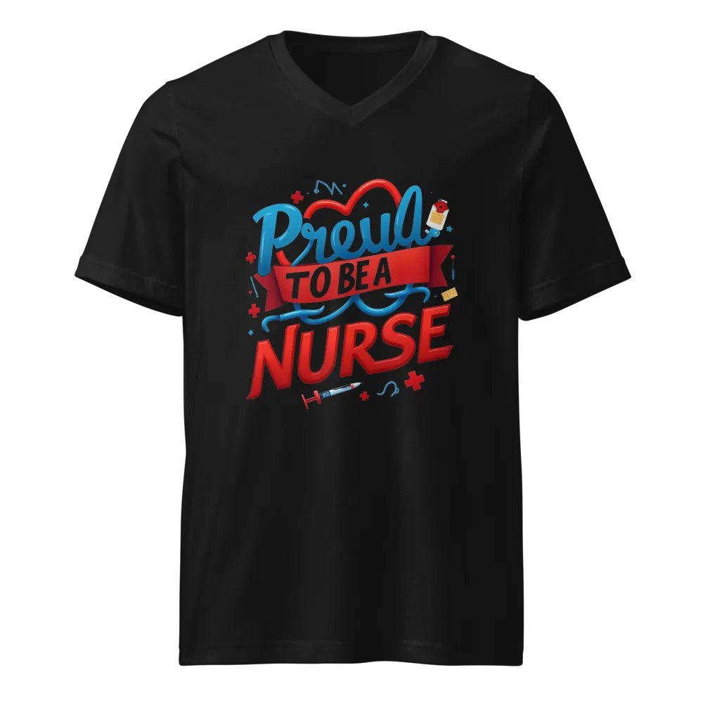 Proud Nurse V-Neck Tee product image (1)