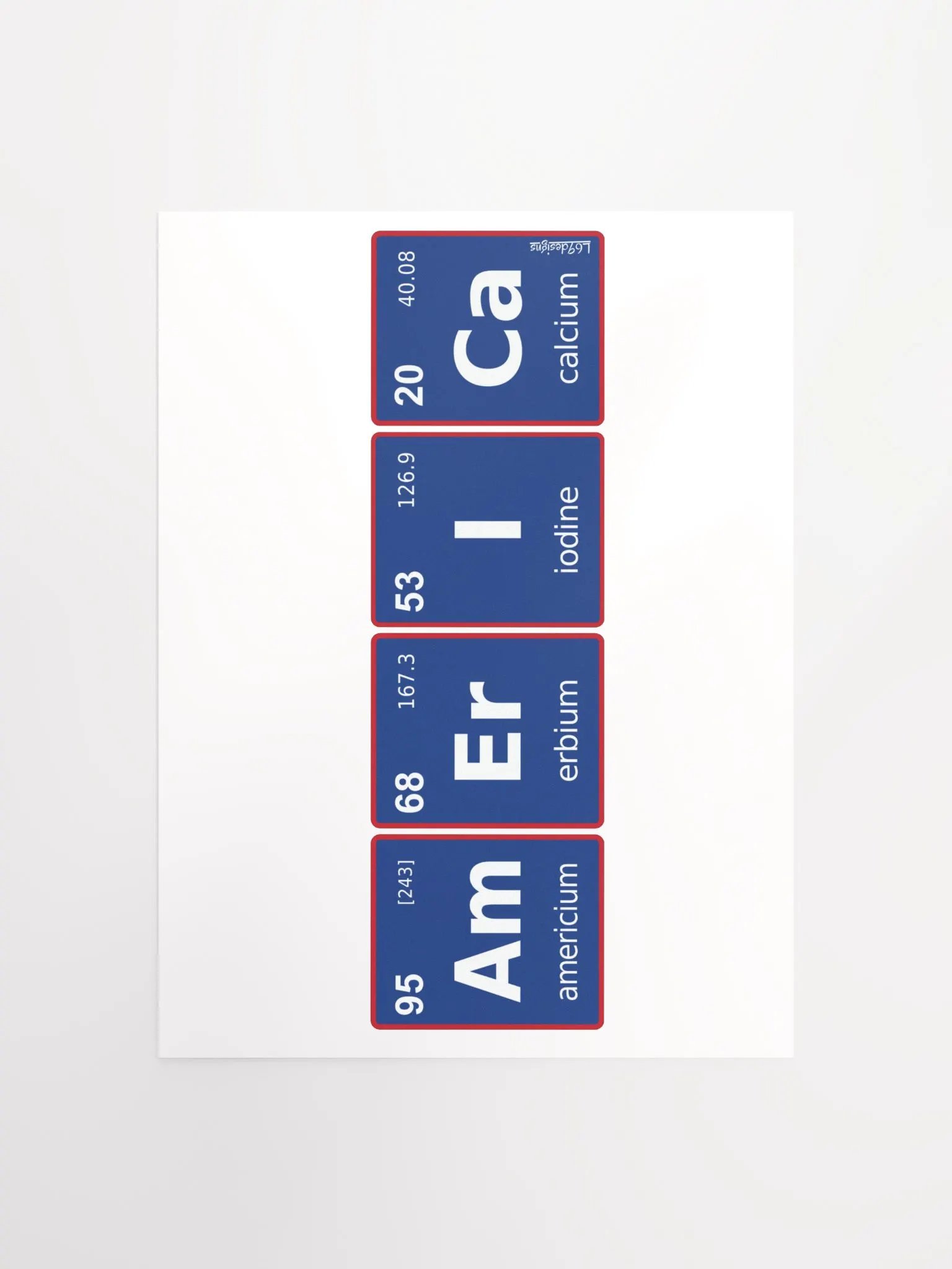 AMERICAN PERIODIC TABLE product image (1)