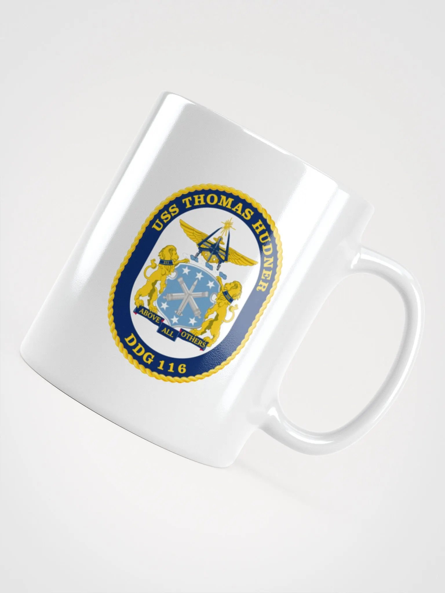USS Thomas Hudner DDG 116: White Coffee Cup product image (4)