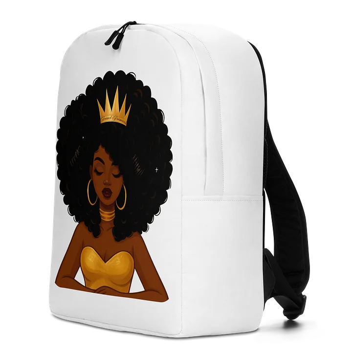 Poised Princess Crowned Queen Afro — All-Over Print Backpack product image (2)