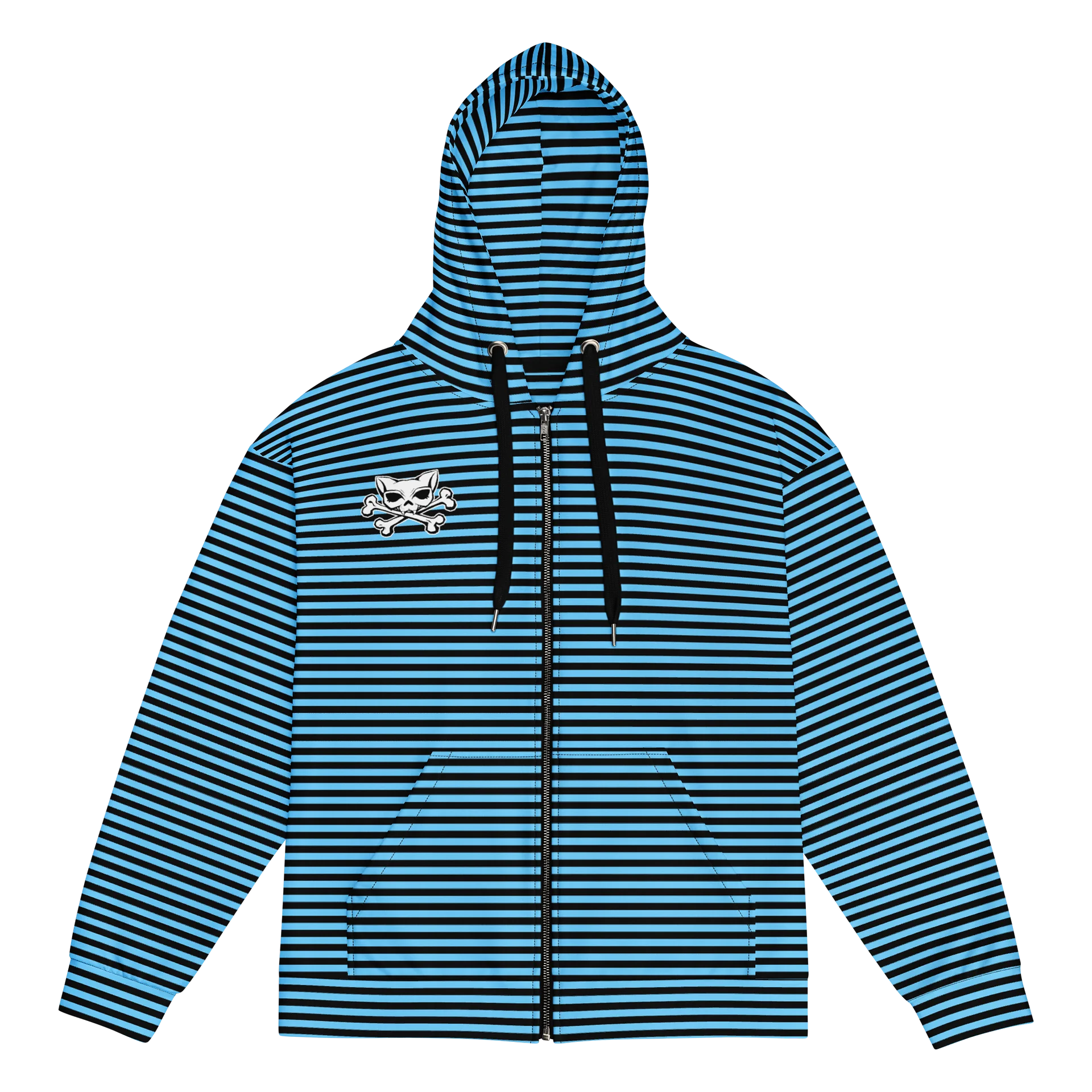 Blaque and Blue Stripped Hoodie product image (1)
