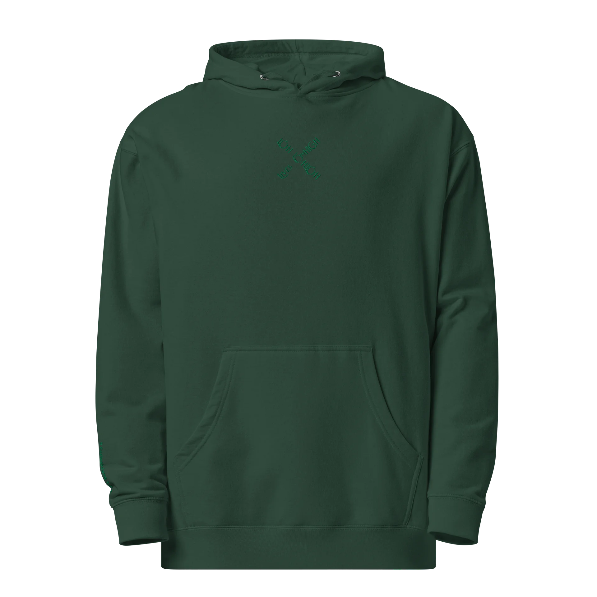The Lives On HIGH | YTG STEALTH | UNISEX Hoodie | Alpine Green product image (3)