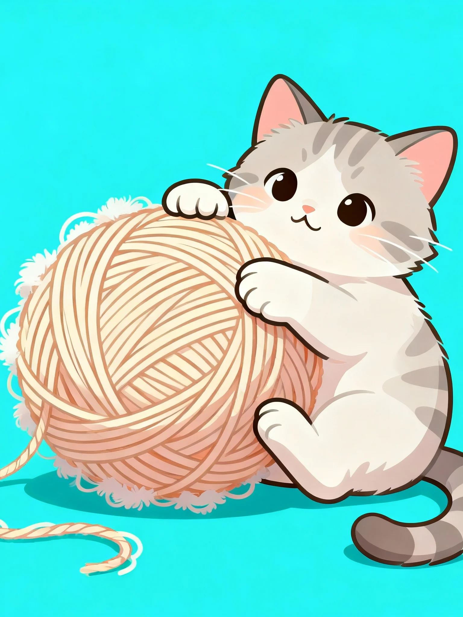 Cute Cats Coloring Book for Kids Ages 3–8: 40 Adorable Kitten Pages (8.5 x 8.5 Digital Download) product image (1)