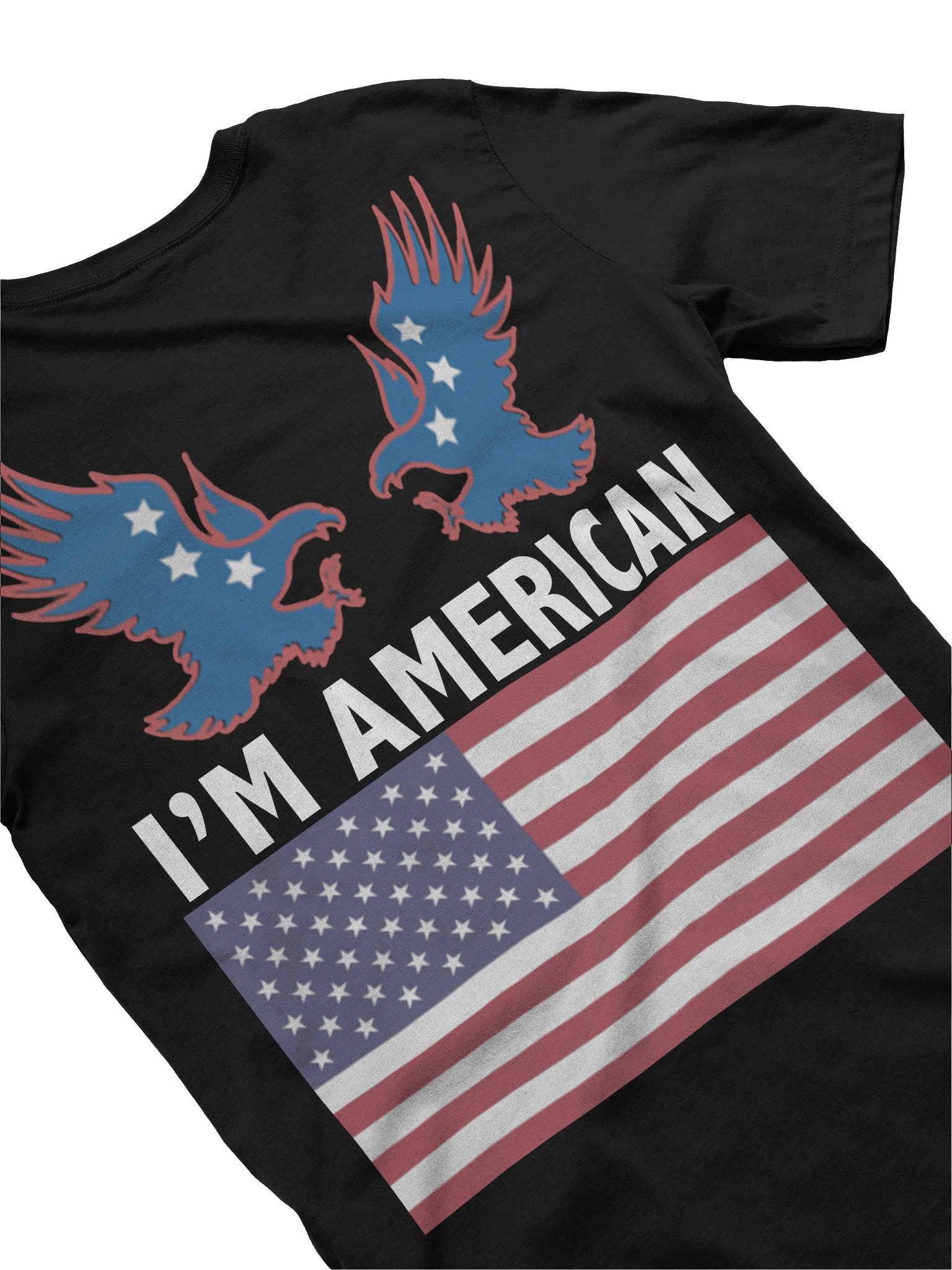 "I'm not fat, I'm American" Unisex T-Shirt product image (4)