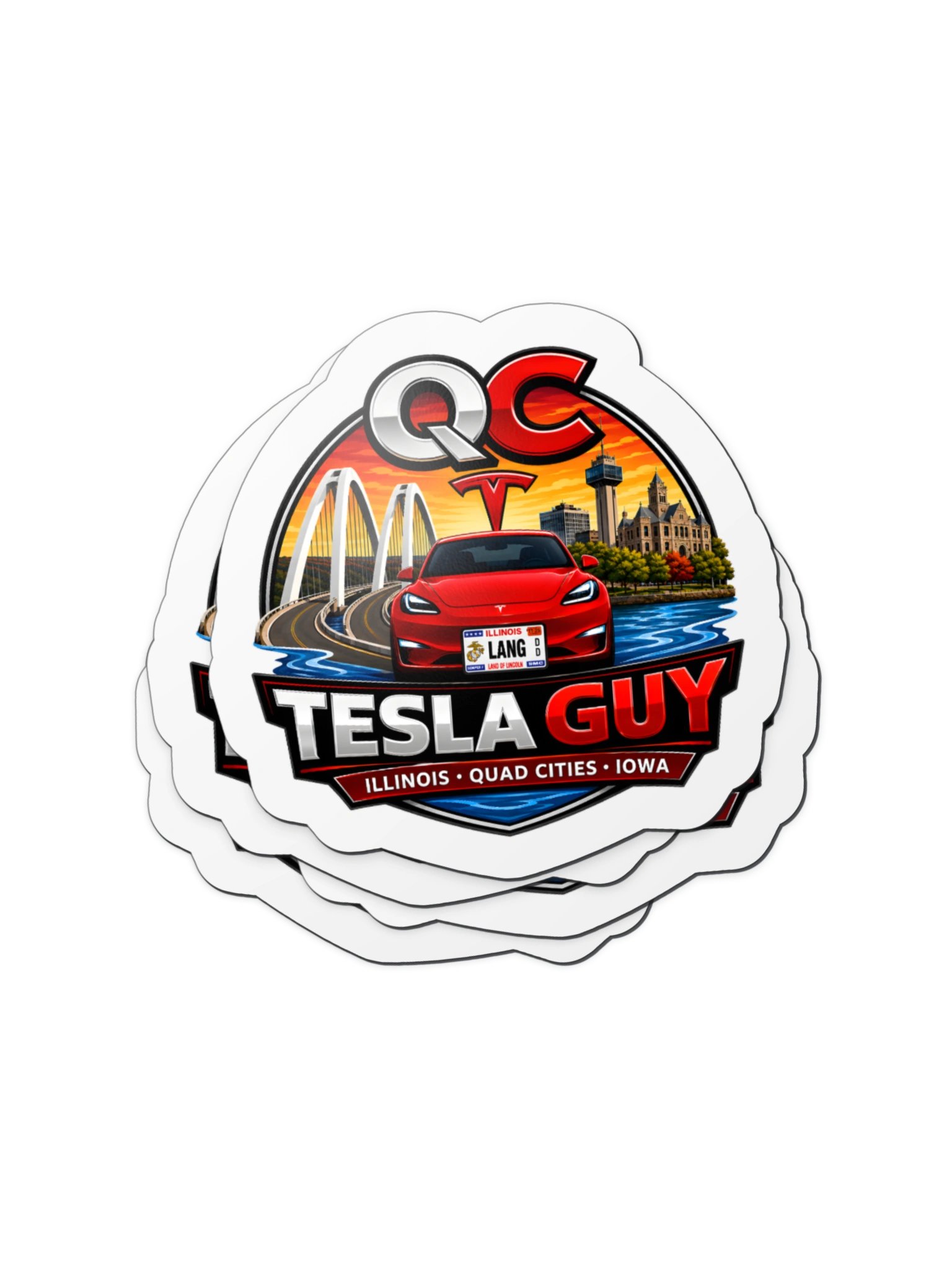 QC Tesla Guy Refrigerator magnet product image (2)
