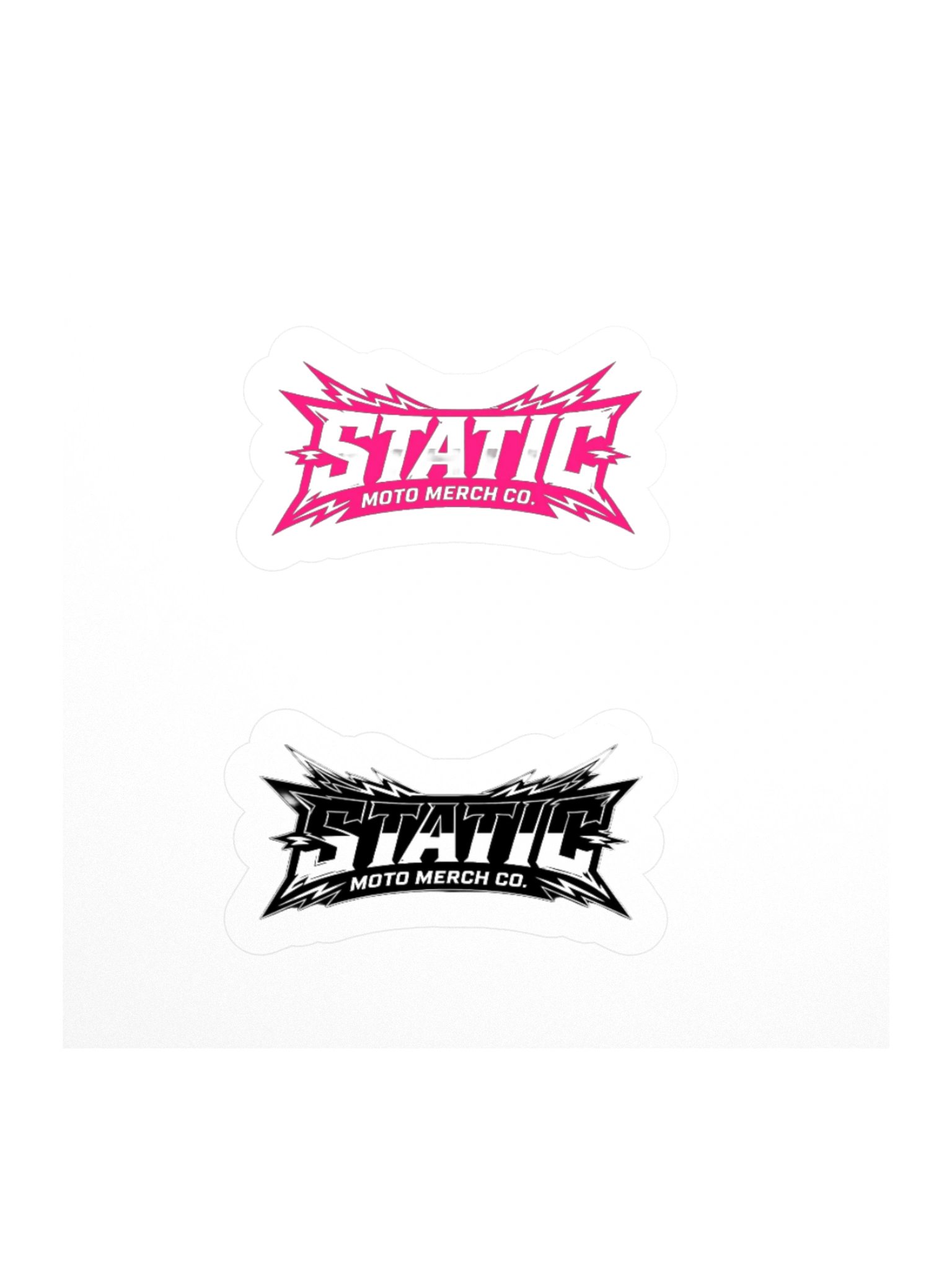 2 pack static moto merch co. logo stickers product image (1)