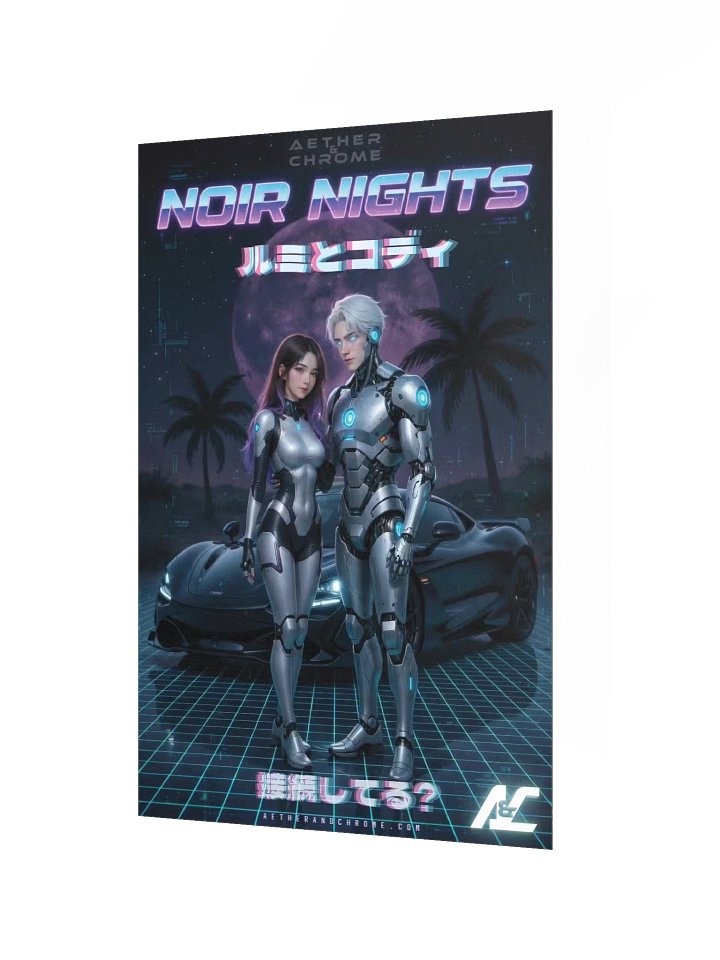 🌑 NOIR NIGHTS Poster: Are you jacked in? product image (3)