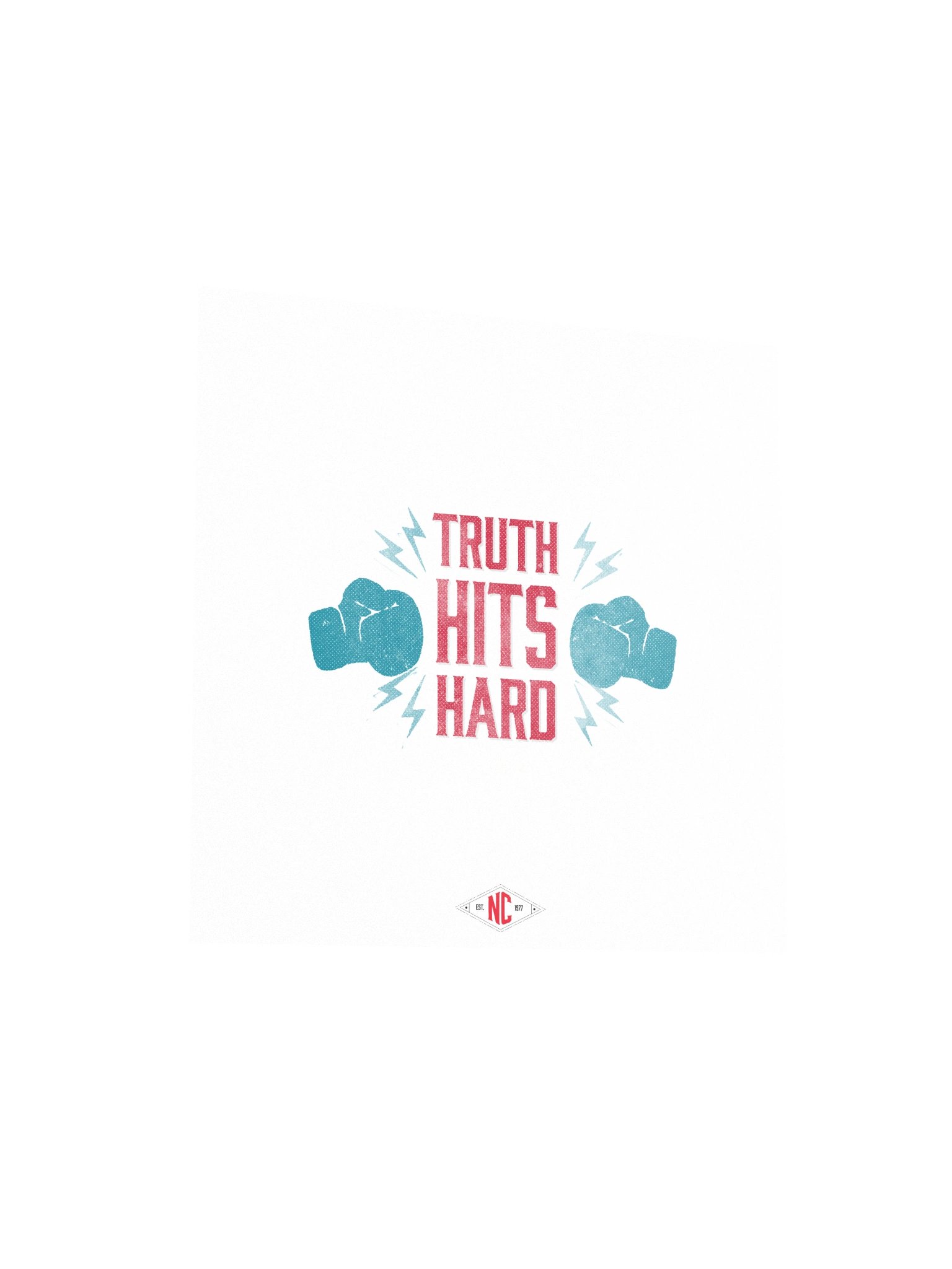 Truth Hits Hard Vintage Poster product image (3)