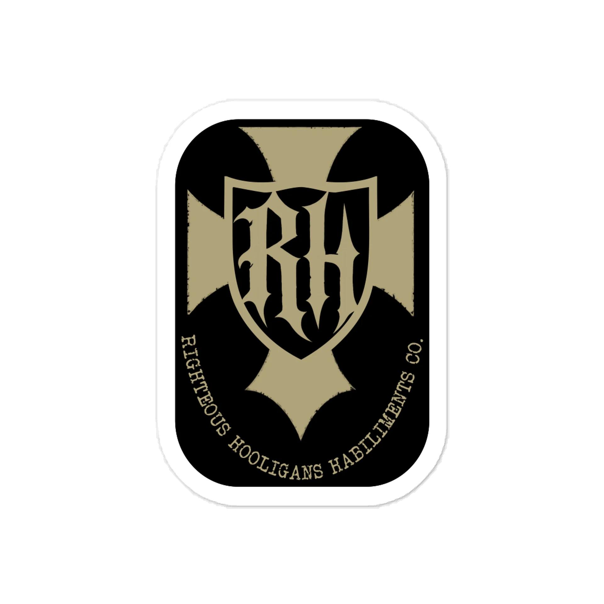 Righteous Hooligans Gothic Shield Decal product image (1)