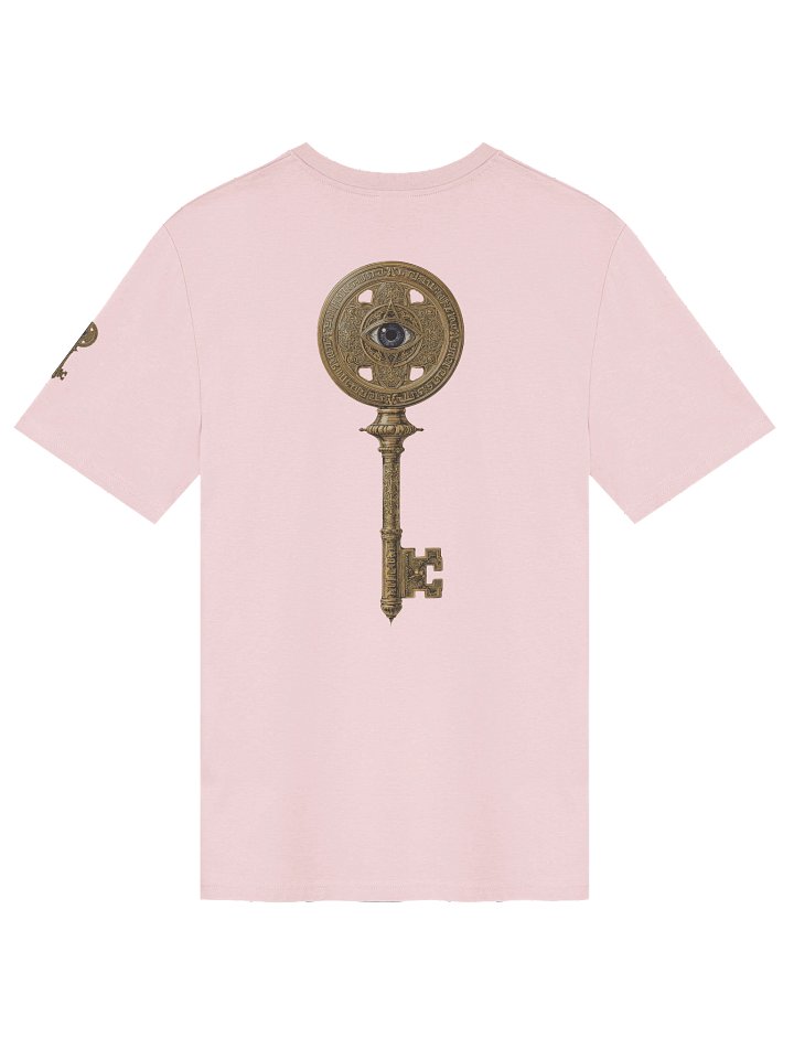 The Gatekeeper’s Key – Cotton Pink Reverse Equilibrium Edition (Back + Left Shoulder Print) product image (2)