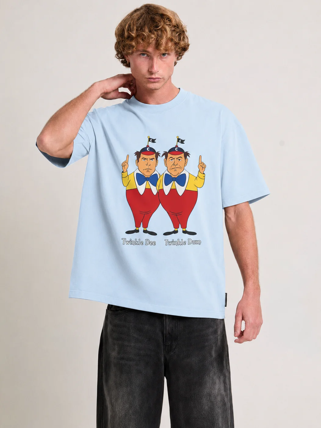 Twinkle Dee Twinkle Dum Shirt – Playful Matching Graphic Tee product image (1)