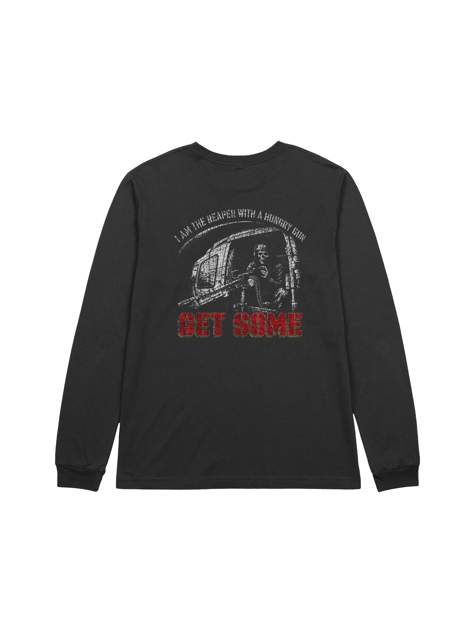Get Some "I Am the Reaper With a Hungry Gun" Huey Door Gunner Long Sleeve product image (1)