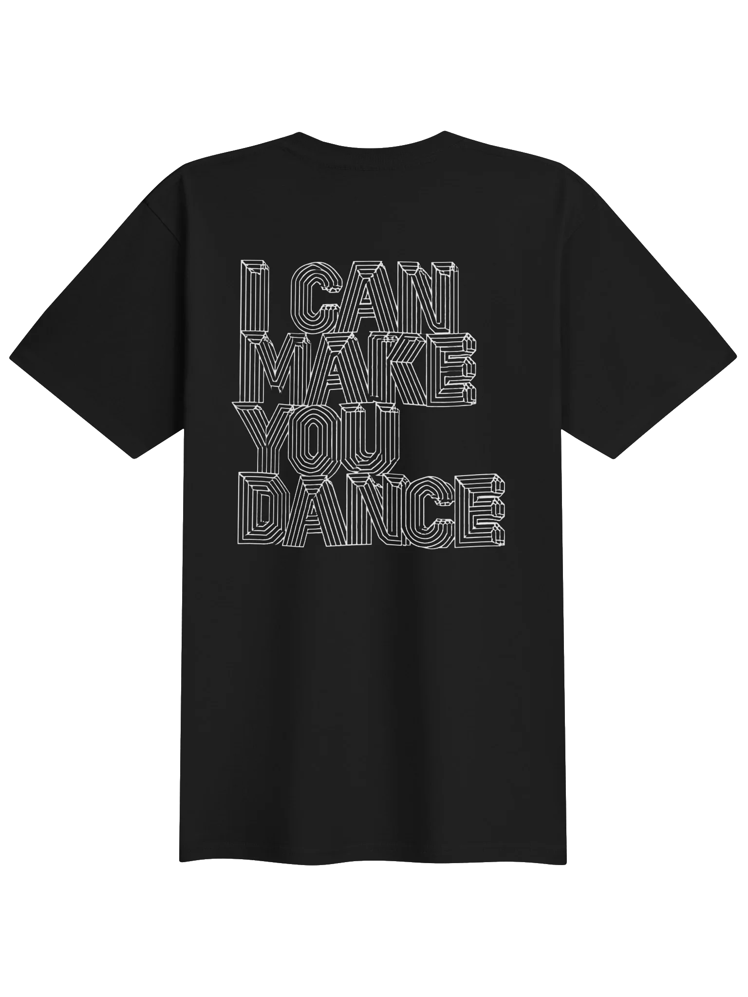 LABEL LOGO W/ I CAN MAKE YOU DANCE ON BACK ( (Men's Premium Short Sleeve Tee) product image (4)