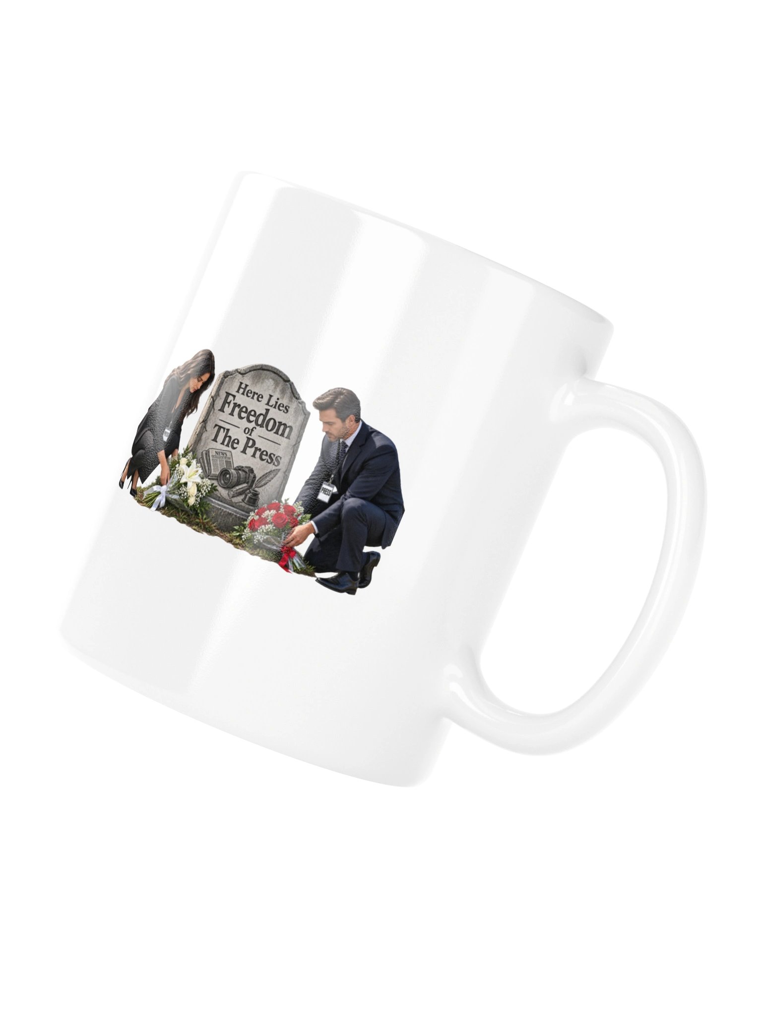 HERE LIES FREEDOM OF THE PRESS - MUG product image (12)