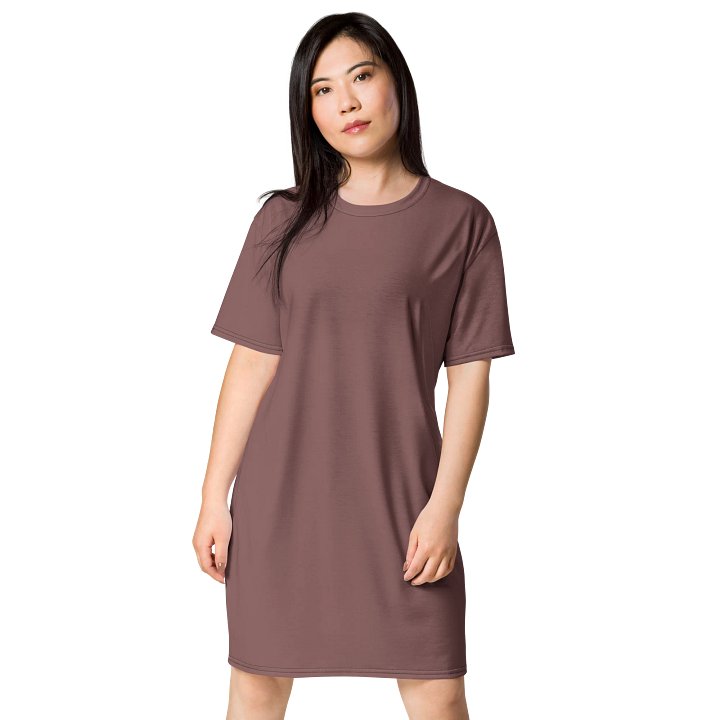 Oversized T-Shirt Dress - Warm Light Wood, Sizes 2XS-6XL product image (1)