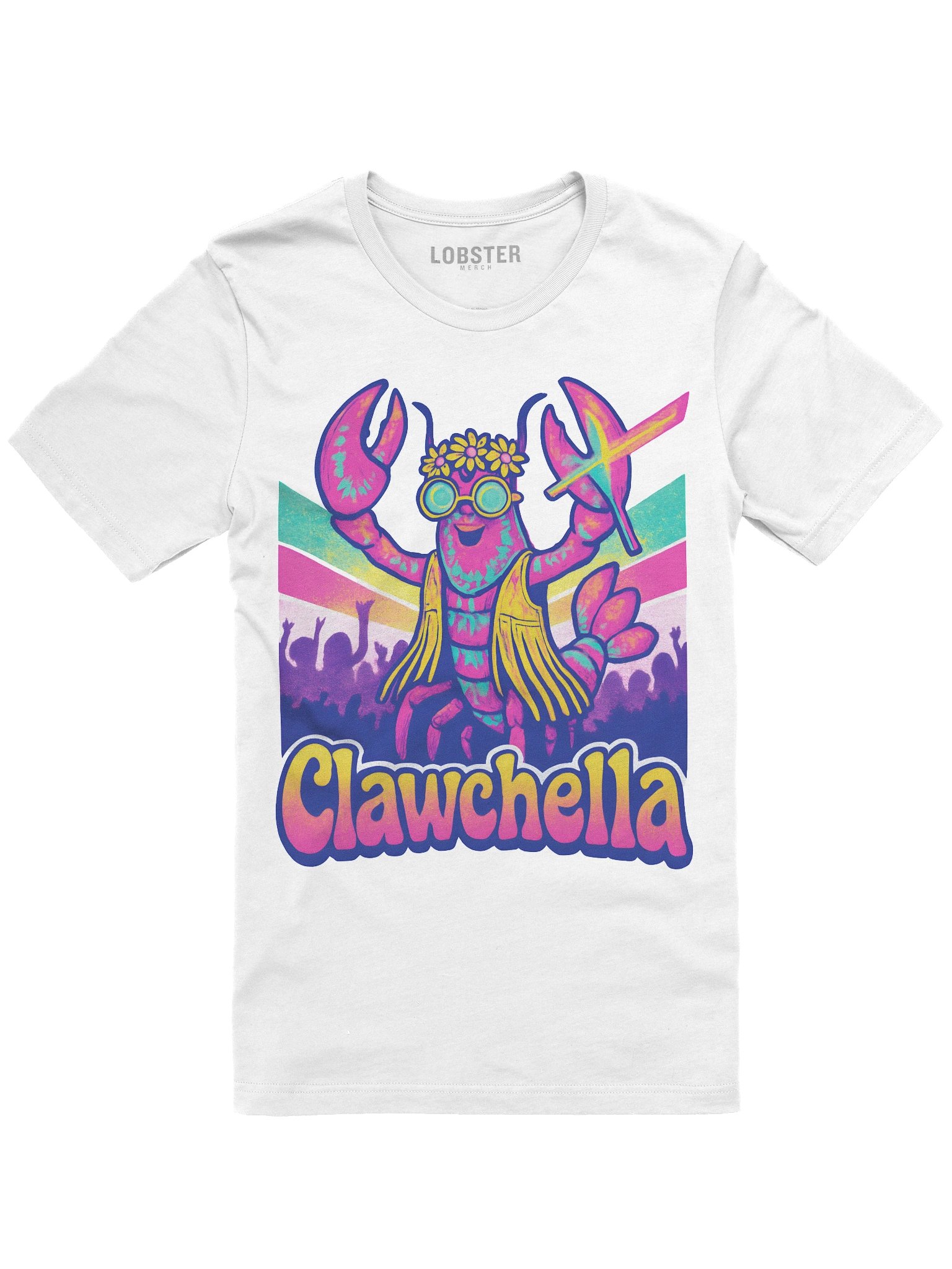 Clawchella Festival T-Shirt | Funny Lobster Music Festival Tee product image (2)