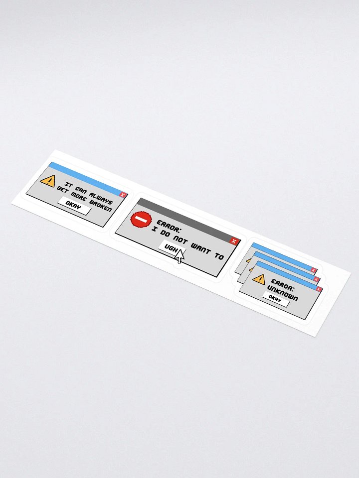Error Messages Sticker Pack product image (1)