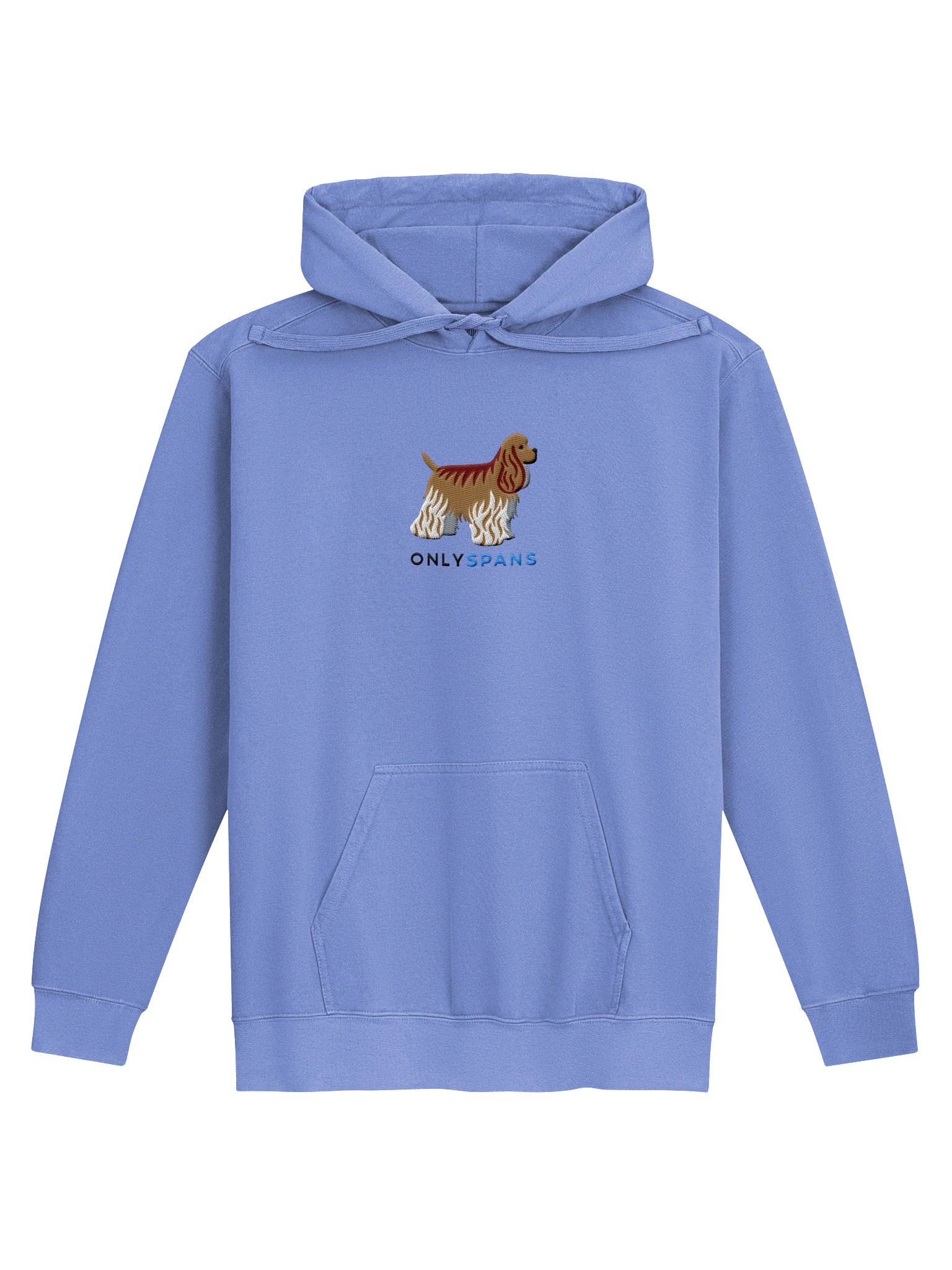 Only Spans Premium Hoodie (Embroidered) of an American Cocker Spaniel(Fawn) product image (4)
