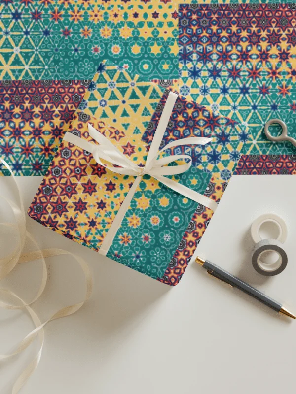 Wrapping Paper Colorful Set of 3 product image (5)