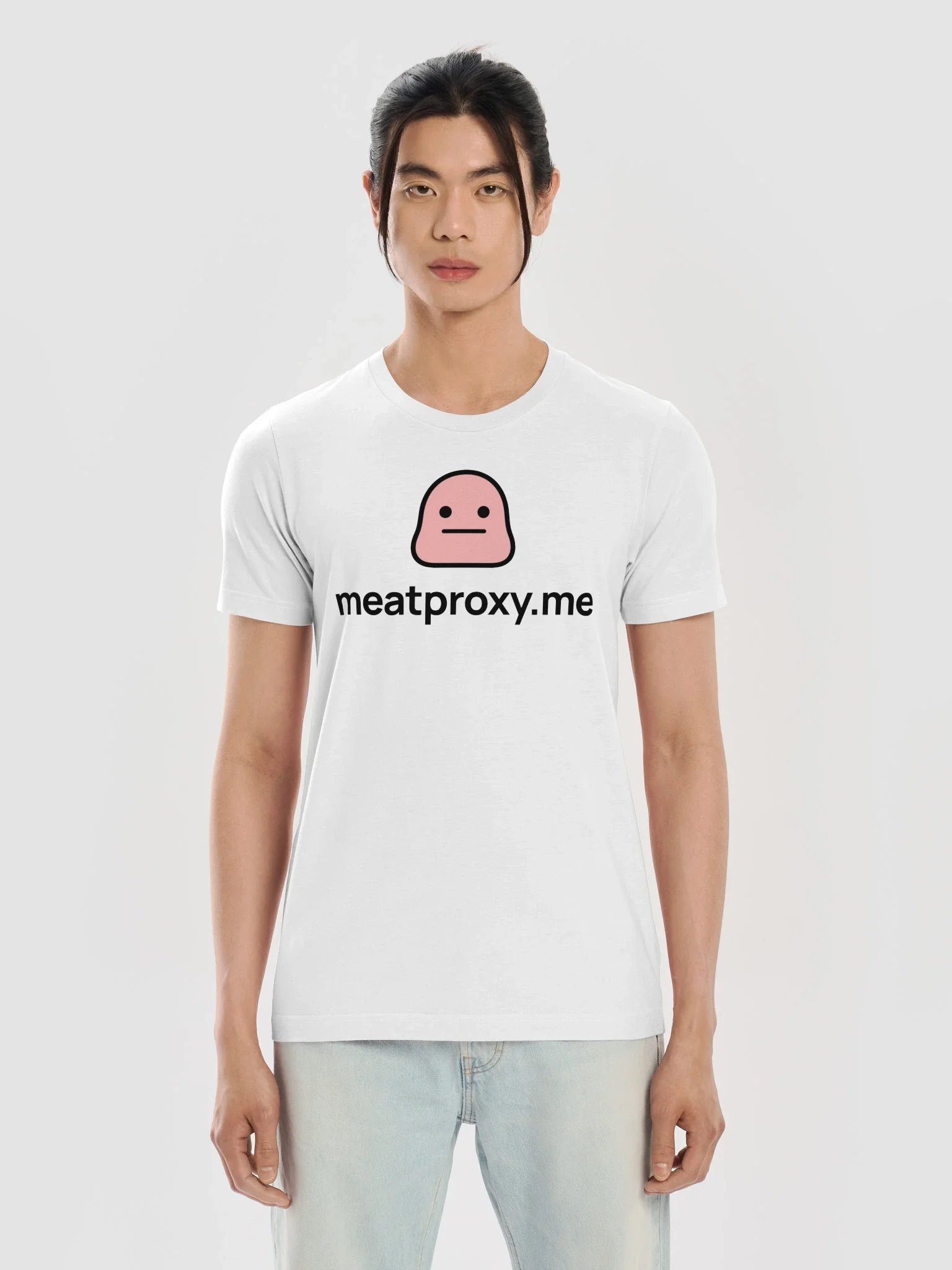 meatproxy.me Logo Tee (White) thumbnail 5