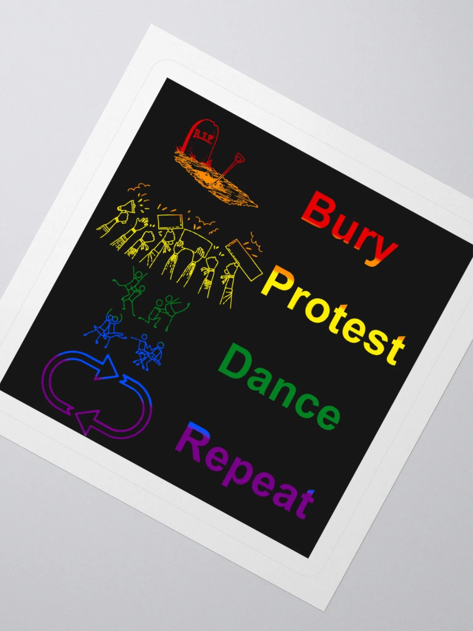 BPDR Sticker (Rainbow) product image (2)