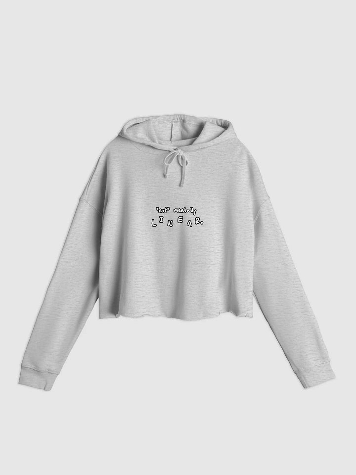 *not* mentally linear (lined design) lightweight cropped hoodie product image (5)