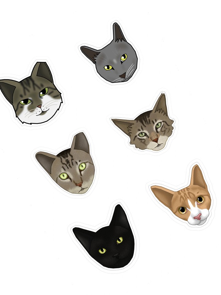 Whiskered Whimsy Sticker Ensemble 4 product image (1)