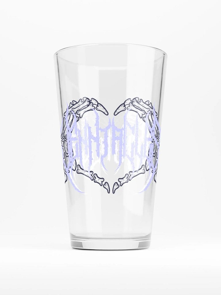 Metal Logo Pint Glass product image (1)
