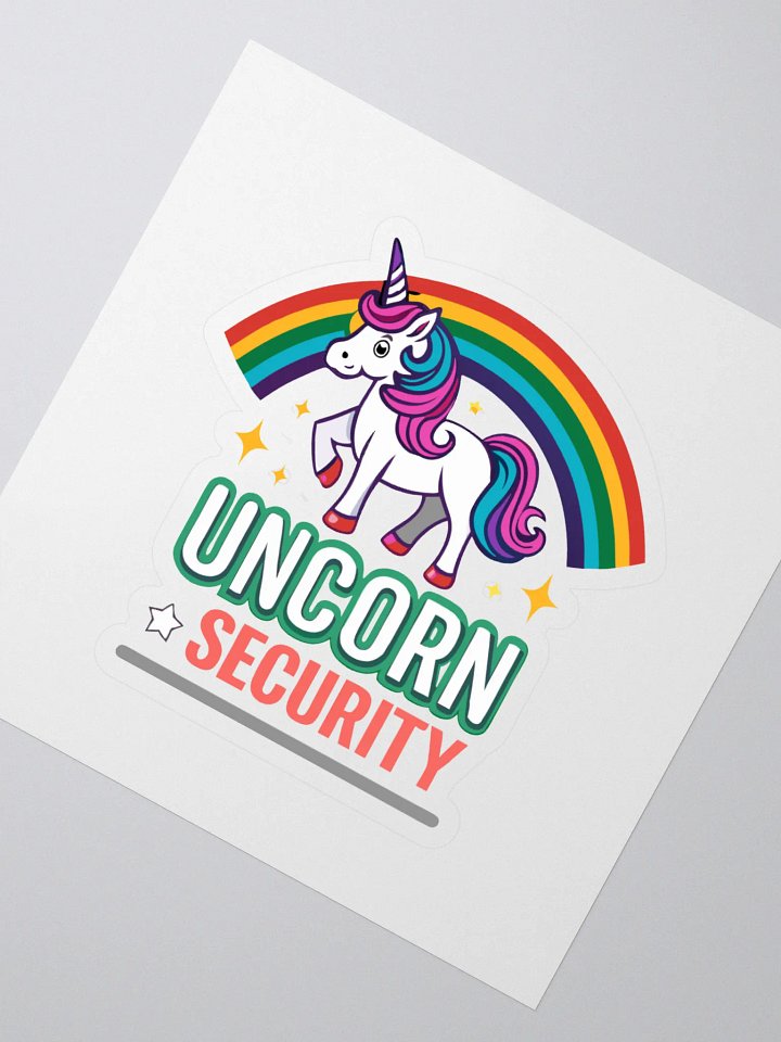 Unicorn Security Kiss Cut Stickers product image (2)