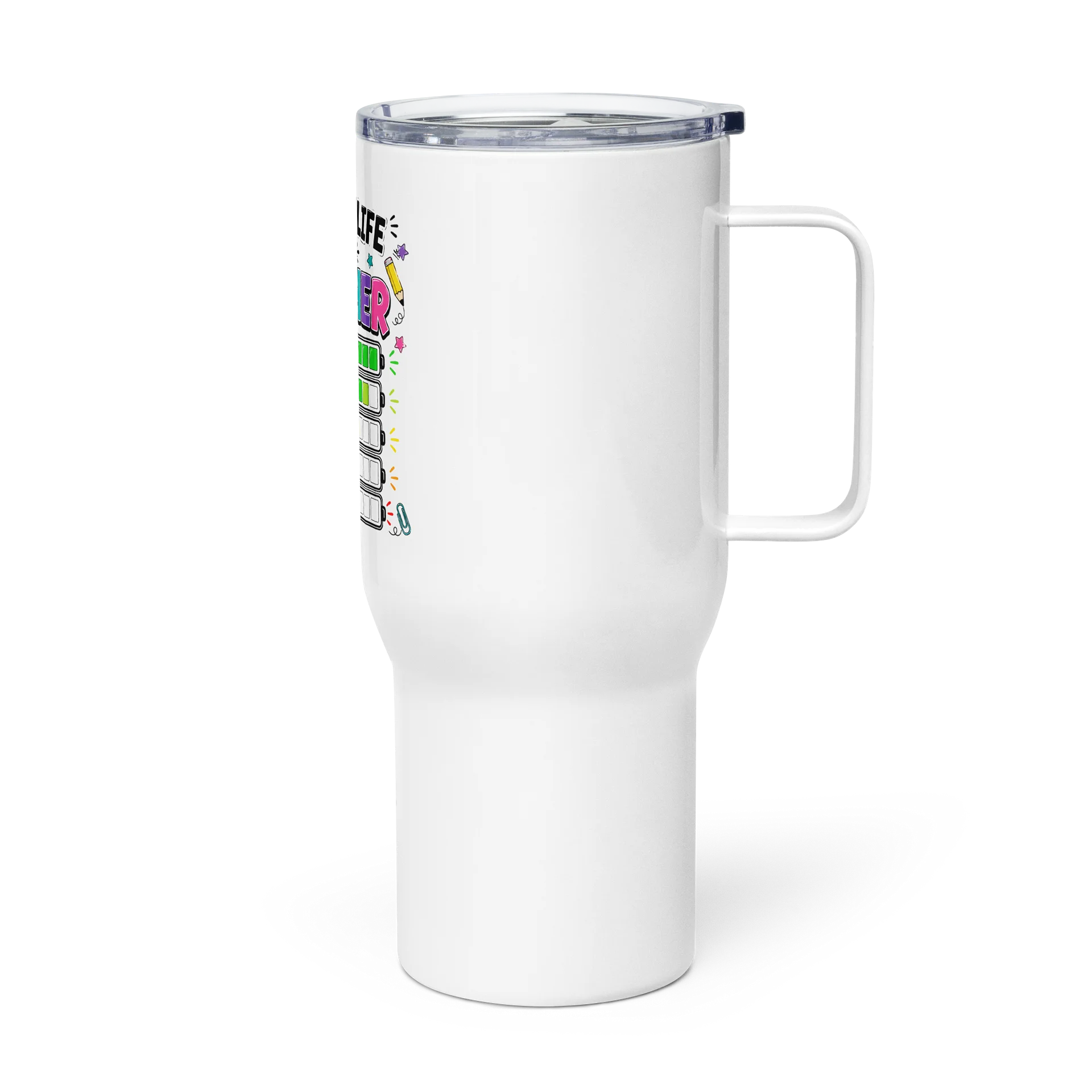 Teacher Tumbler Battery Life Teacher Travel Mug product image (3)