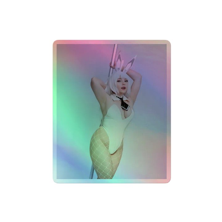JuicyJinxs Blanc Cosplay Holographic Sticker product image (2)