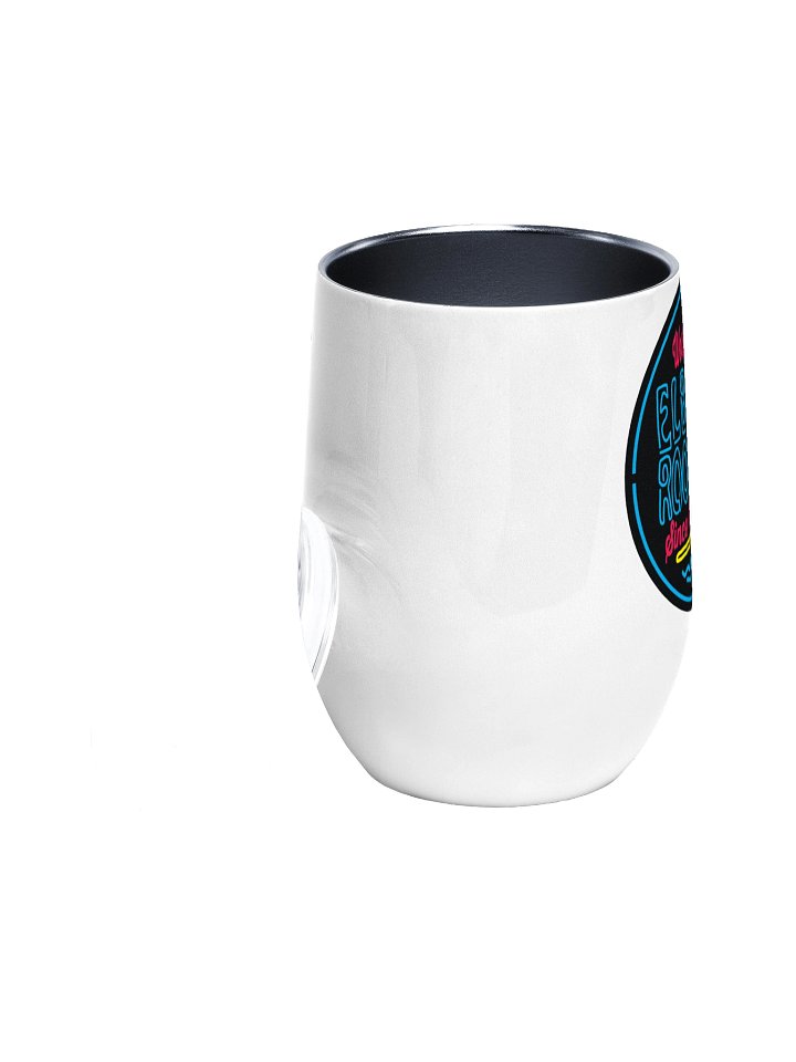 Elbo Room World Famous Neon Flamingo Stemless Wine Tumbler | White product image (2)