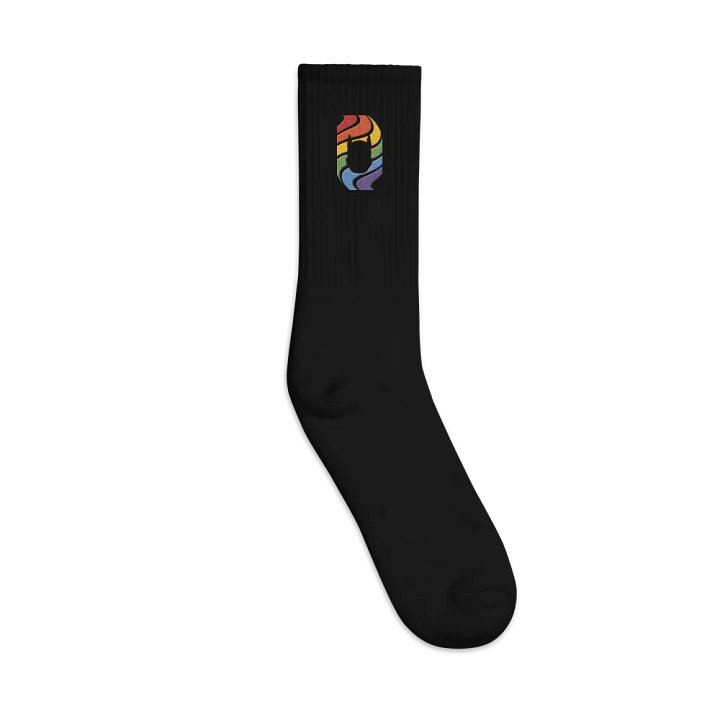 Pup in Rainbow - Embroidered Socks product image (2)