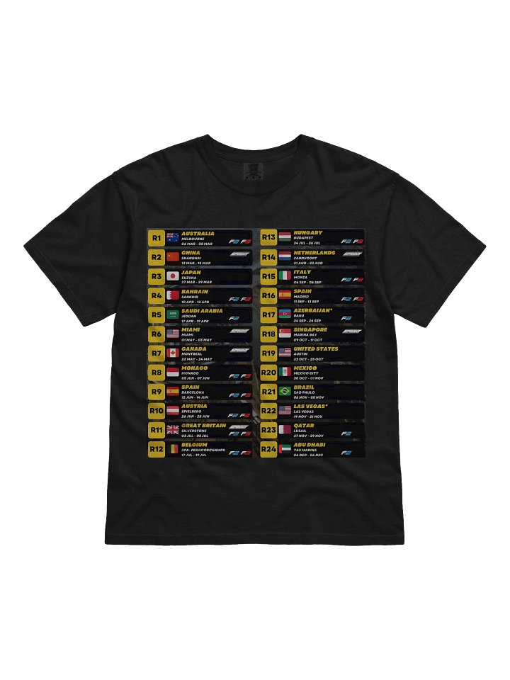 2026 Race Calendar Tee product image (3)