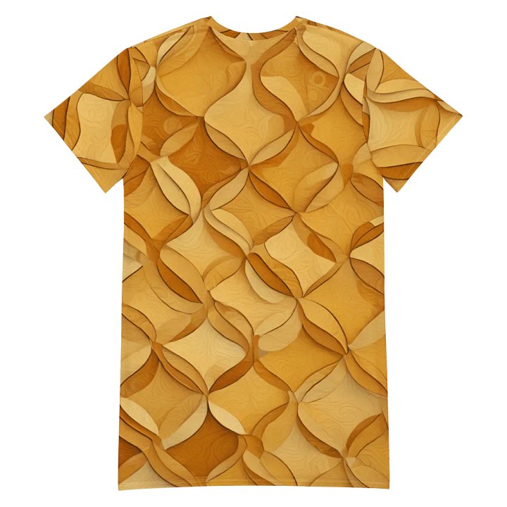 Honeycomb Symmetry T Shirt Dress product image (2)