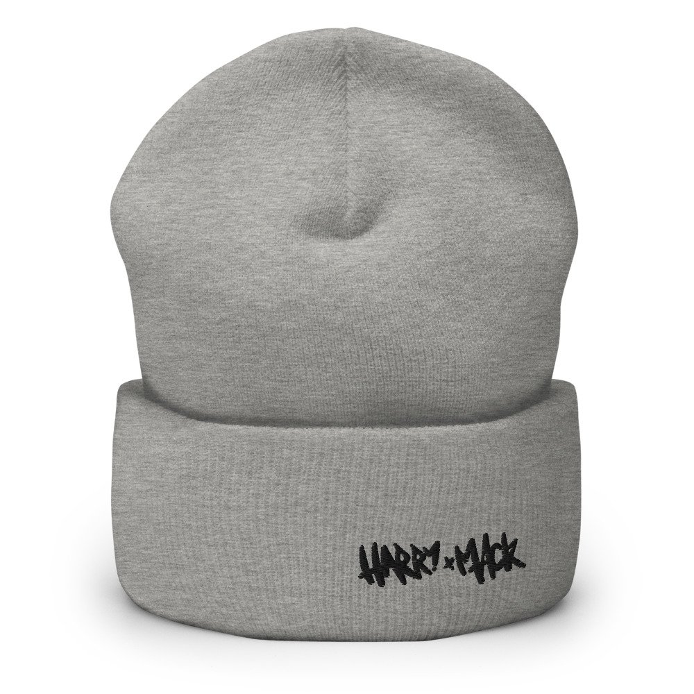 Beanie w/ Harry Mack Black Wordmark product image (2)