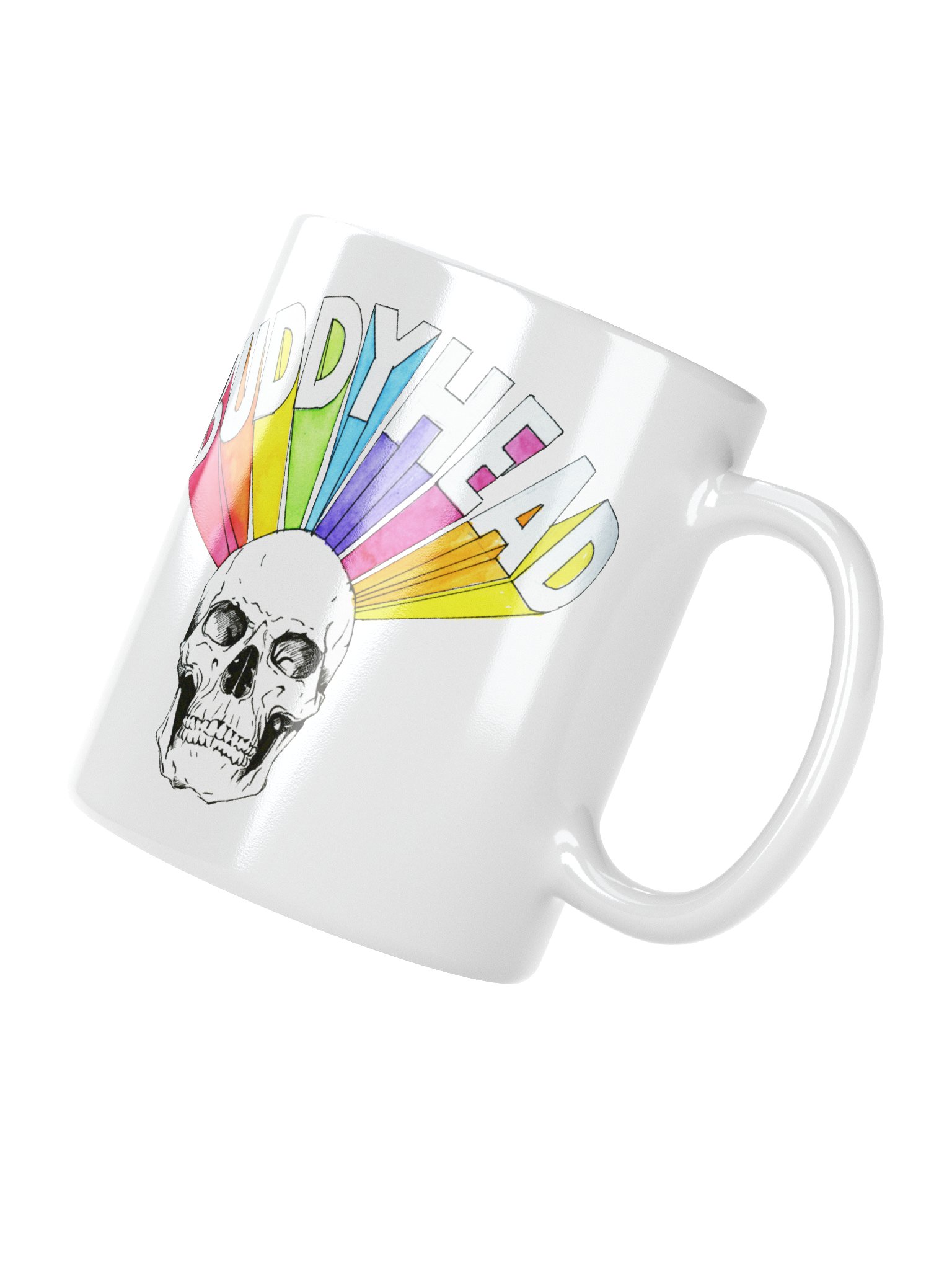 Rainbow Skull coffee mug product image (6)